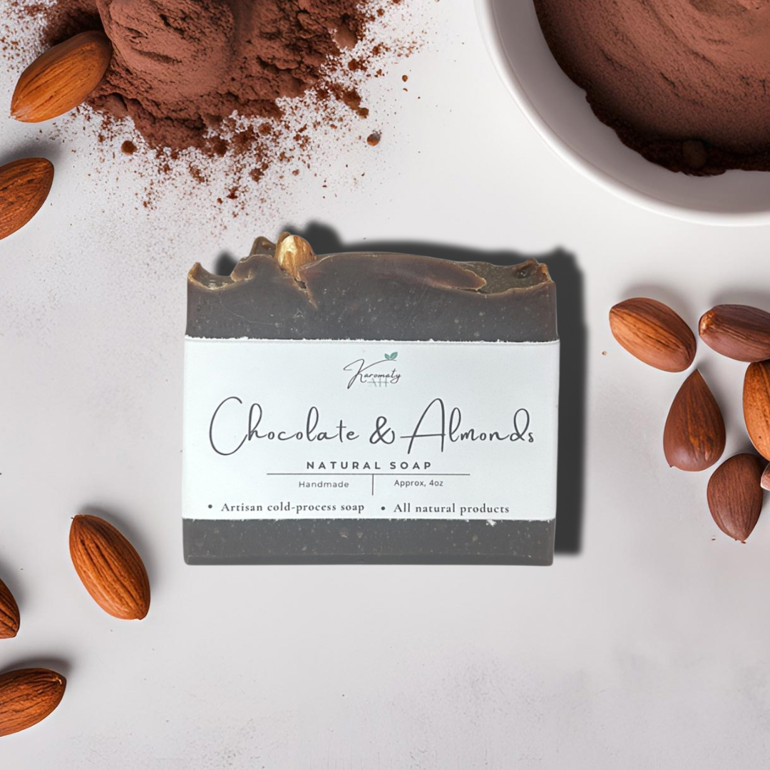 Jabón de chocolate y almendras