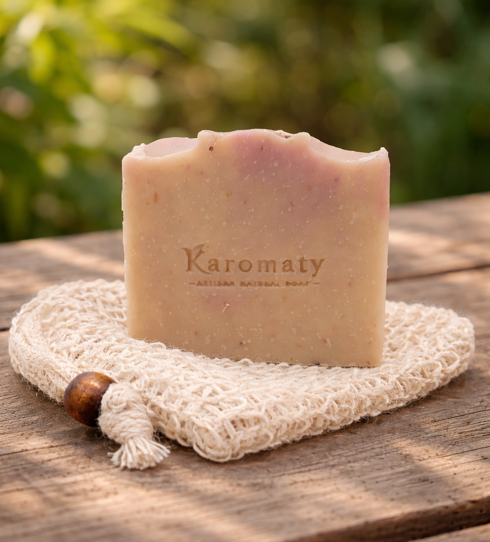 Oatmeal and lavender soap