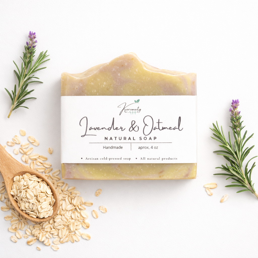 Jabón de avena y lavanda