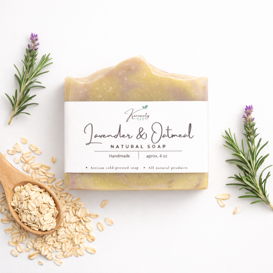 Jabón de avena y lavanda