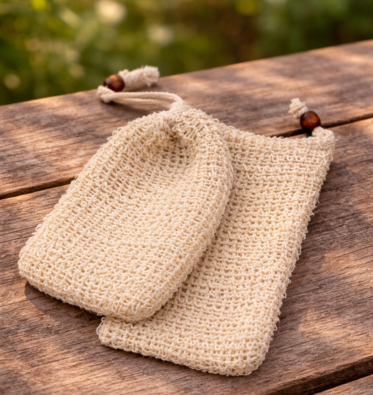 Bolsa exfoliadora para jabones